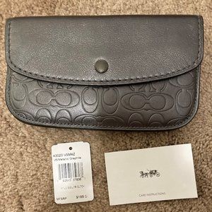 New Coach Wristlet/Clutch/Wallet